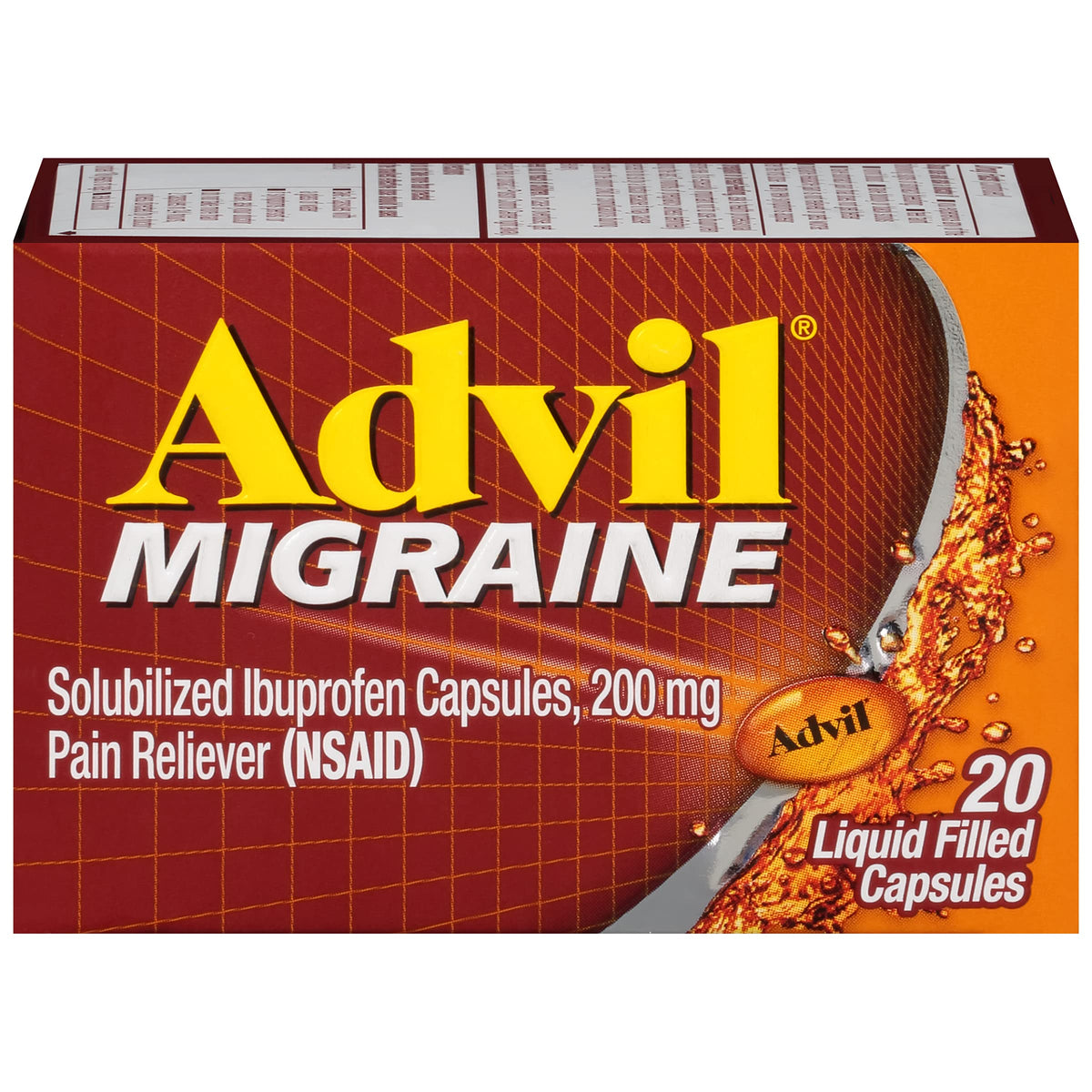 Advil 200 mg cápsulas de gel líquido para molestias leves, listo para uso