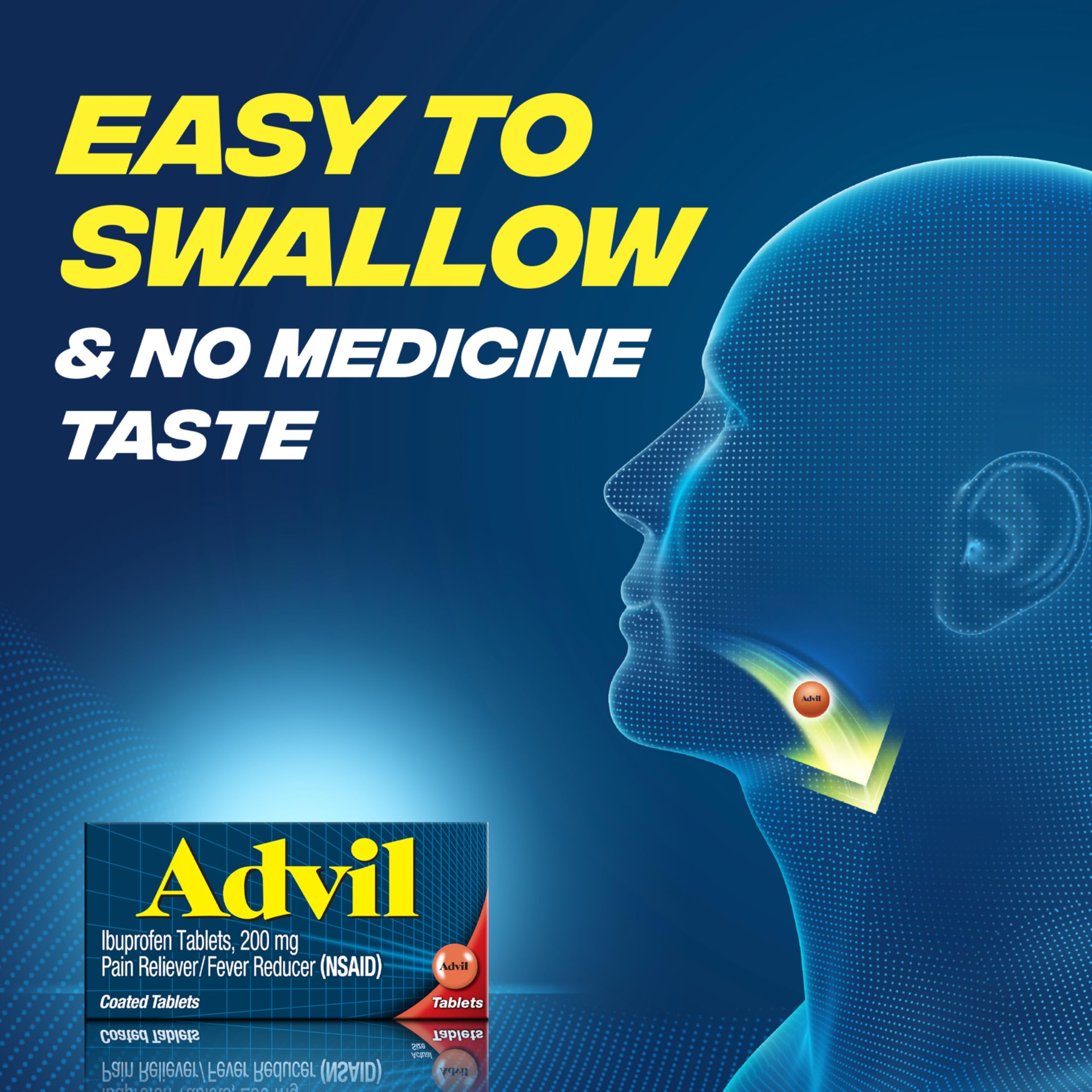 Advil, alivio rápido para dolor de cabeza.