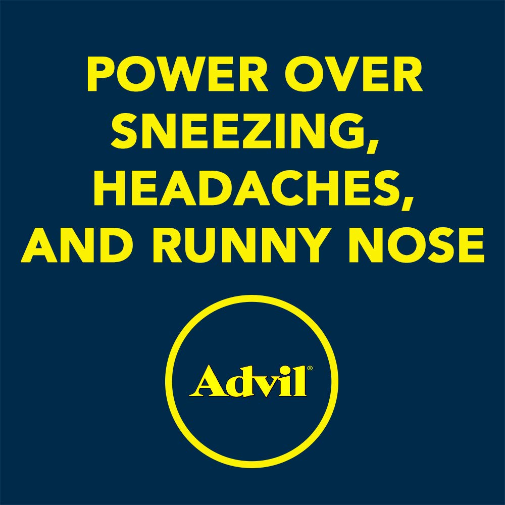 Advil clorfeniramina 4 mg, tableta para estornudos y ojos irritados.