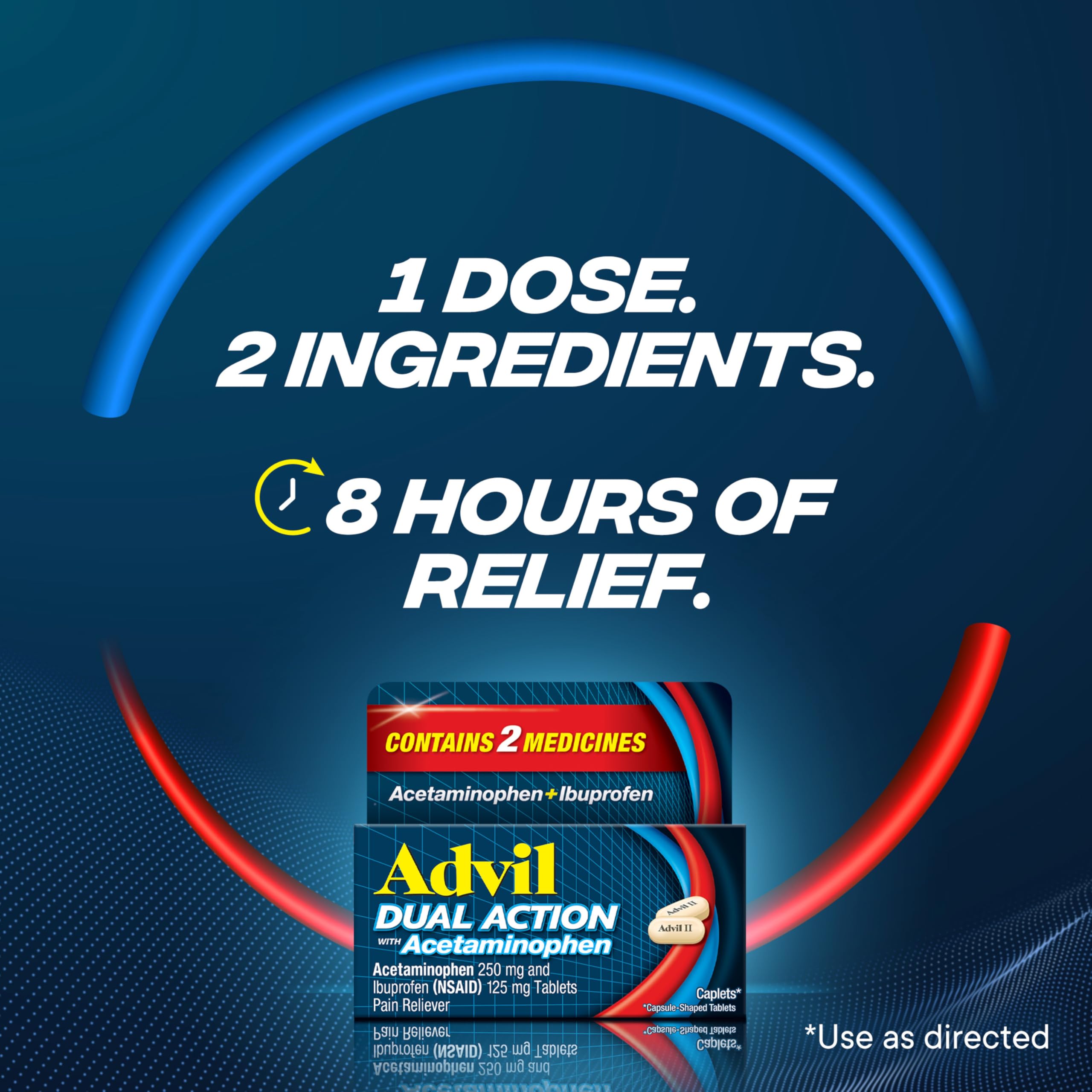 Advil Doble Acción para dolor muscular en uso diario