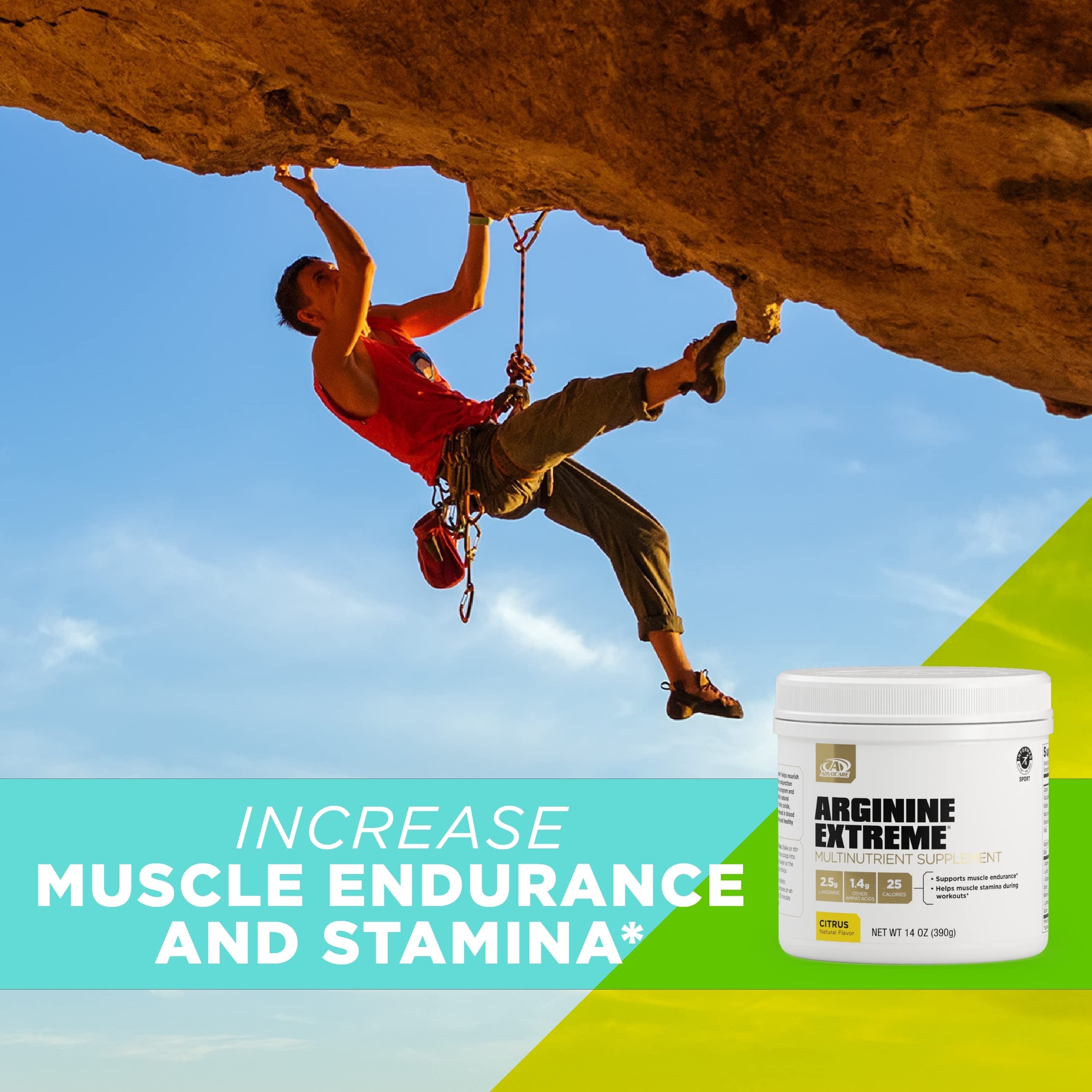 Ingredientes clave de AdvoCare Arginine Extreme en etiqueta