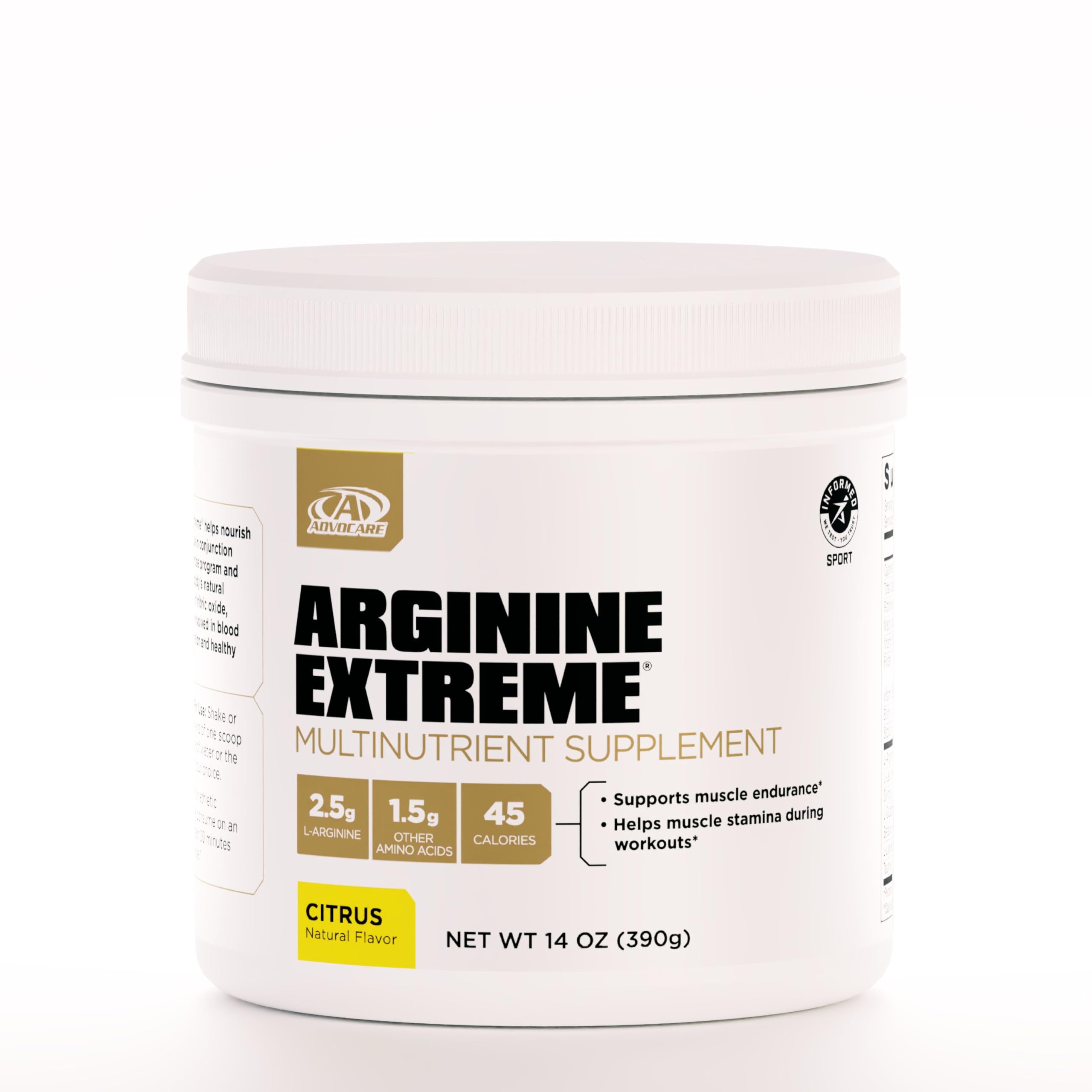 AdvoCare Arginine Extreme: polvo pre-entrenamiento para aumentar resistencia