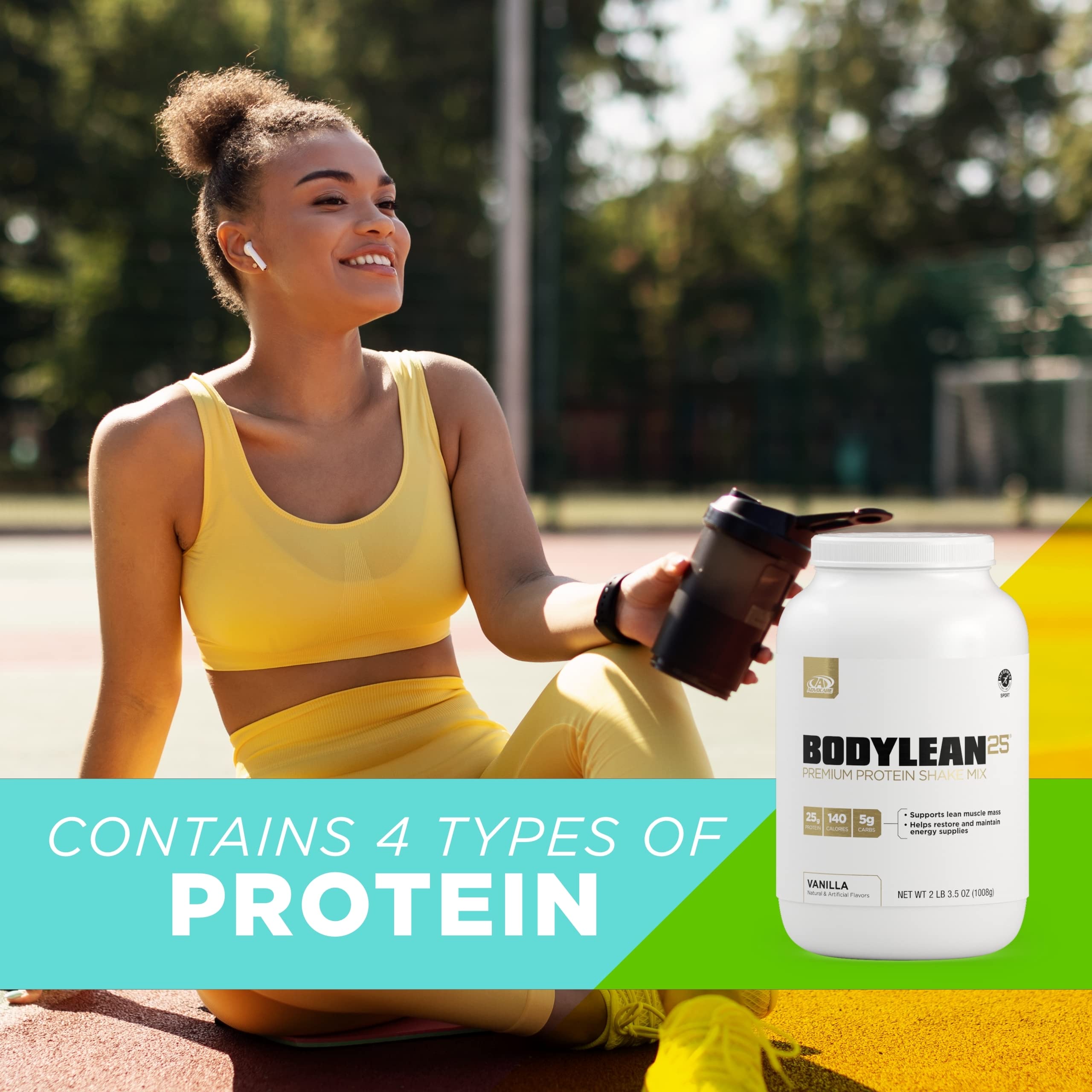 AdvoCare BodyLean25 mezcla-agua: consumo rápido tras entreno.