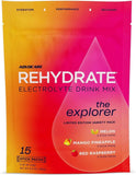 AdvoCare Rehydrate: embalaje visible para hidratar en movimiento.