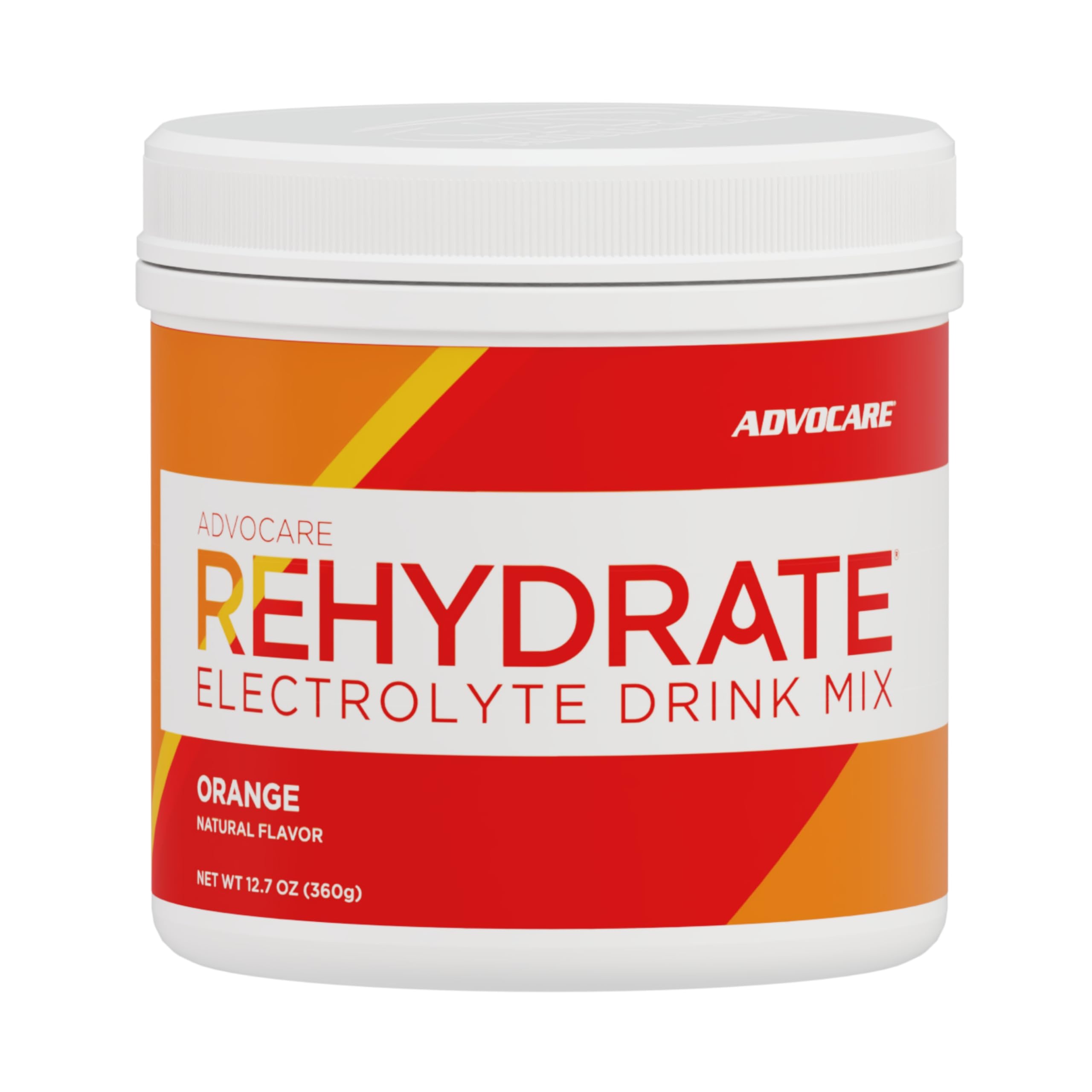 AdvoCare Rehydrate bebida de electrolitos naranja para hidratación rápida durante entrenamientos