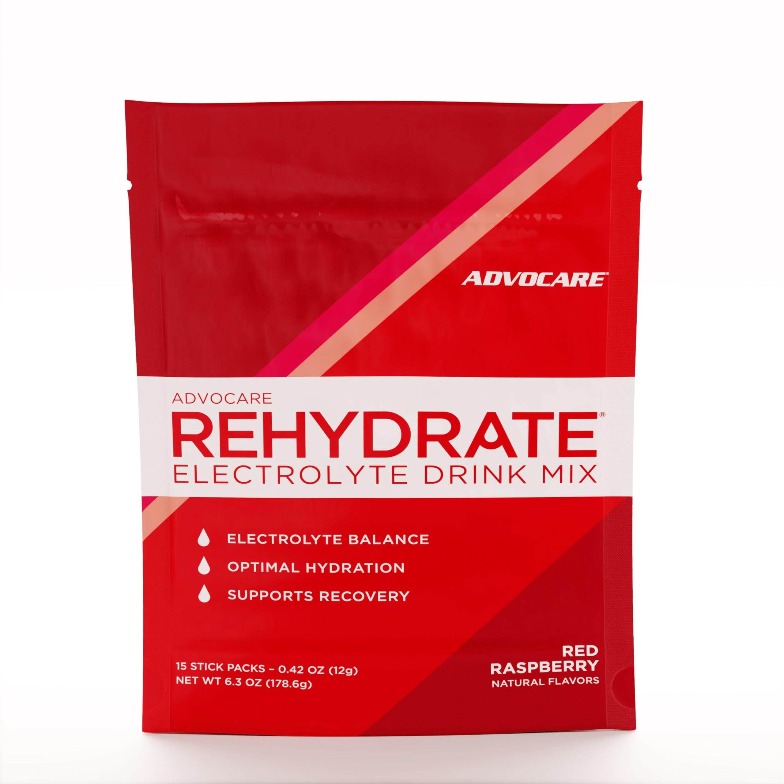 AdvoCare Rehydrate: paquete de una porcion para hidratación rápida en movimiento