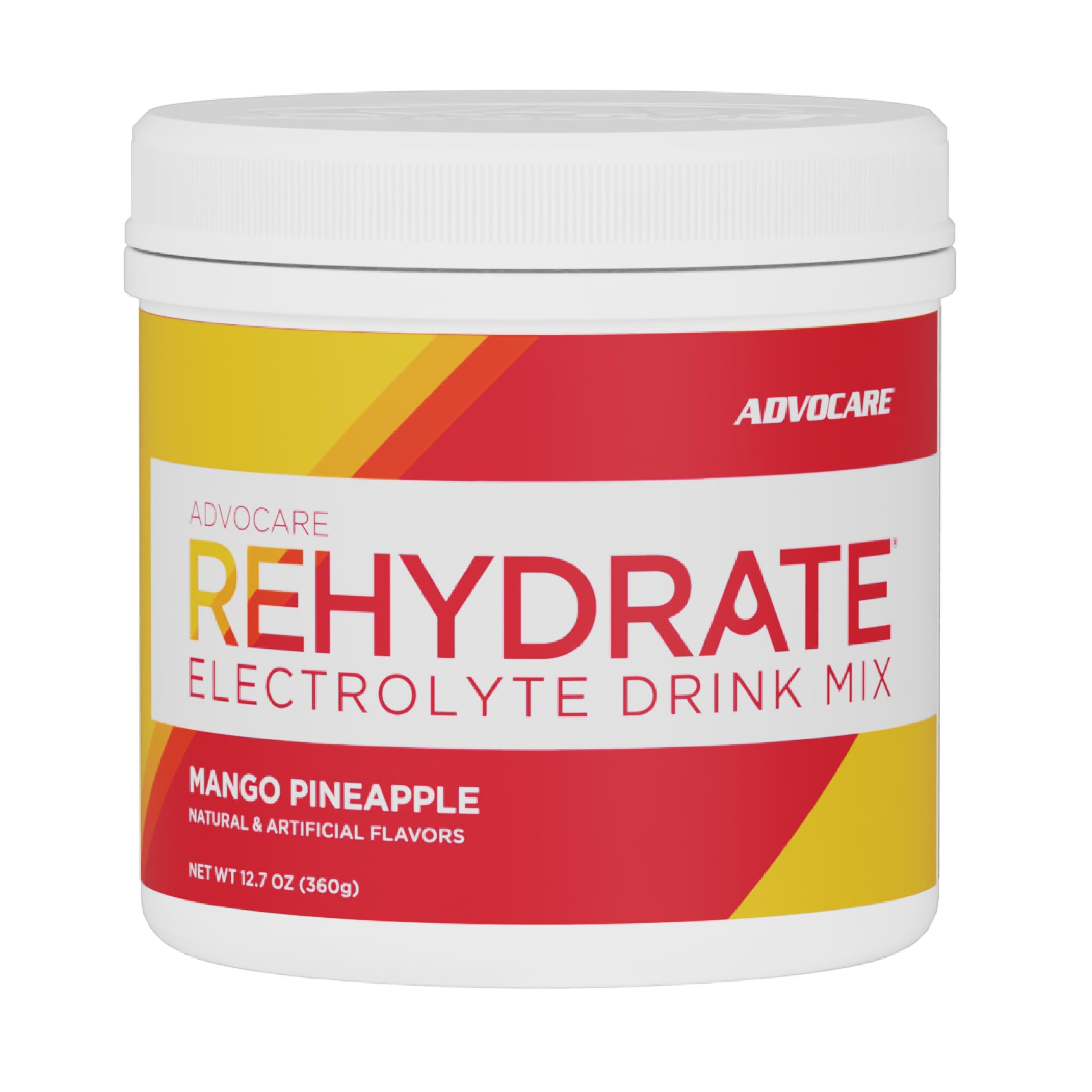 AdvoCare Rehydrate, bebida sabor mango piña, hidratación rápida durante entrenamientos