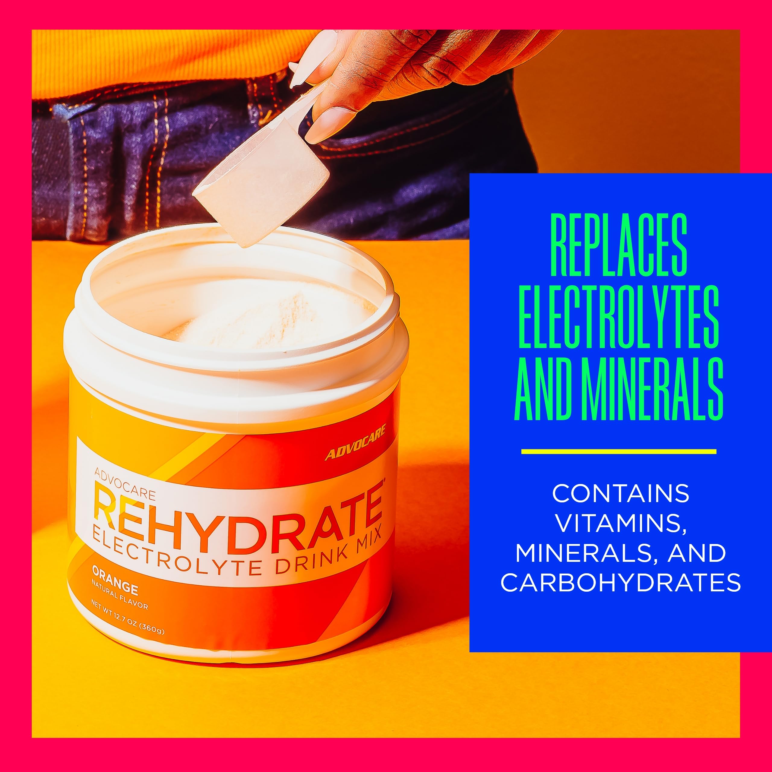 AdvoCare Rehydrate aporta vitaminas B para energía sostenida en entrenamientos largos