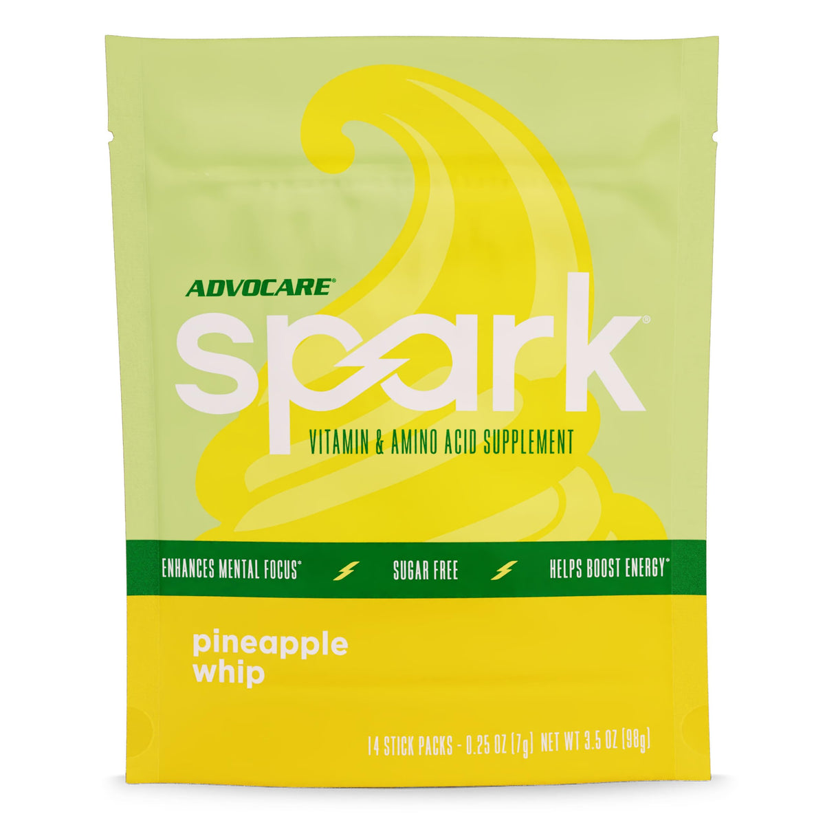 AdvoCare Spark bebida en polvo sabor Piña Batida para energía sostenida