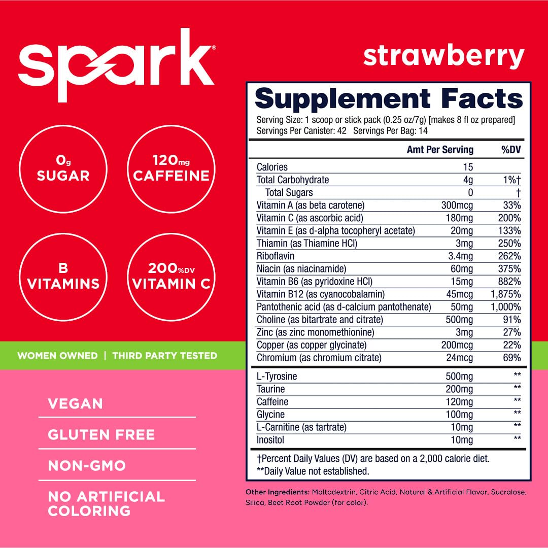 AdvoCare Spark, dispersión en agua, mezcla rápida para mantener el foco durante el día