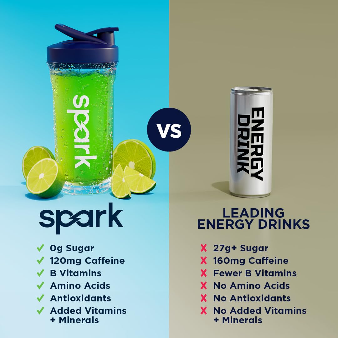 Persona lista para tareas con energía suave de AdvoCare Spark Limeade.