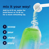 Envase de AdvoCare Spark Limeade mostrando el empaque y tamaño de 10.5 onzas.