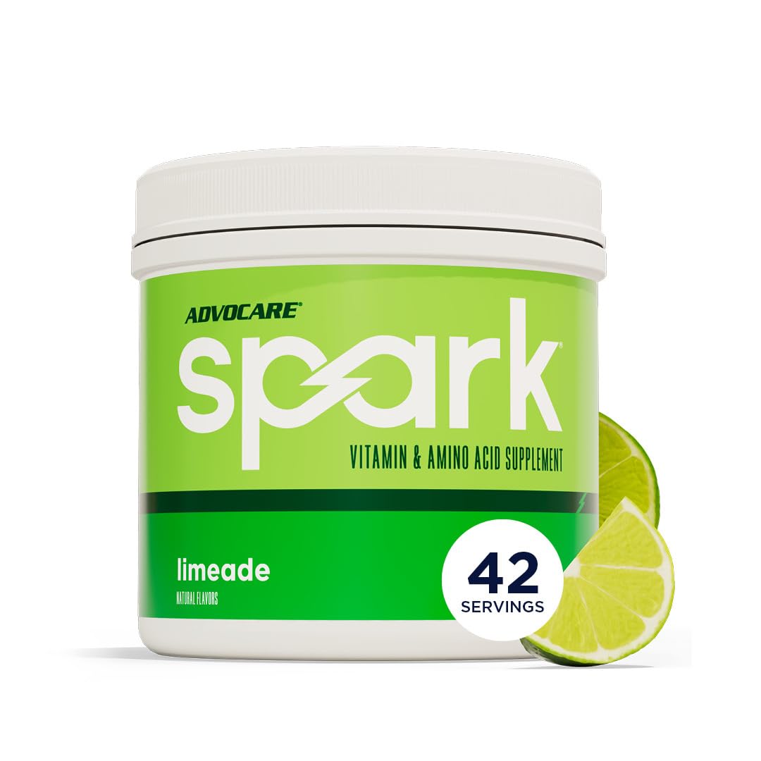 AdvoCare Spark Limeade en bote, energía sostenida para el día.