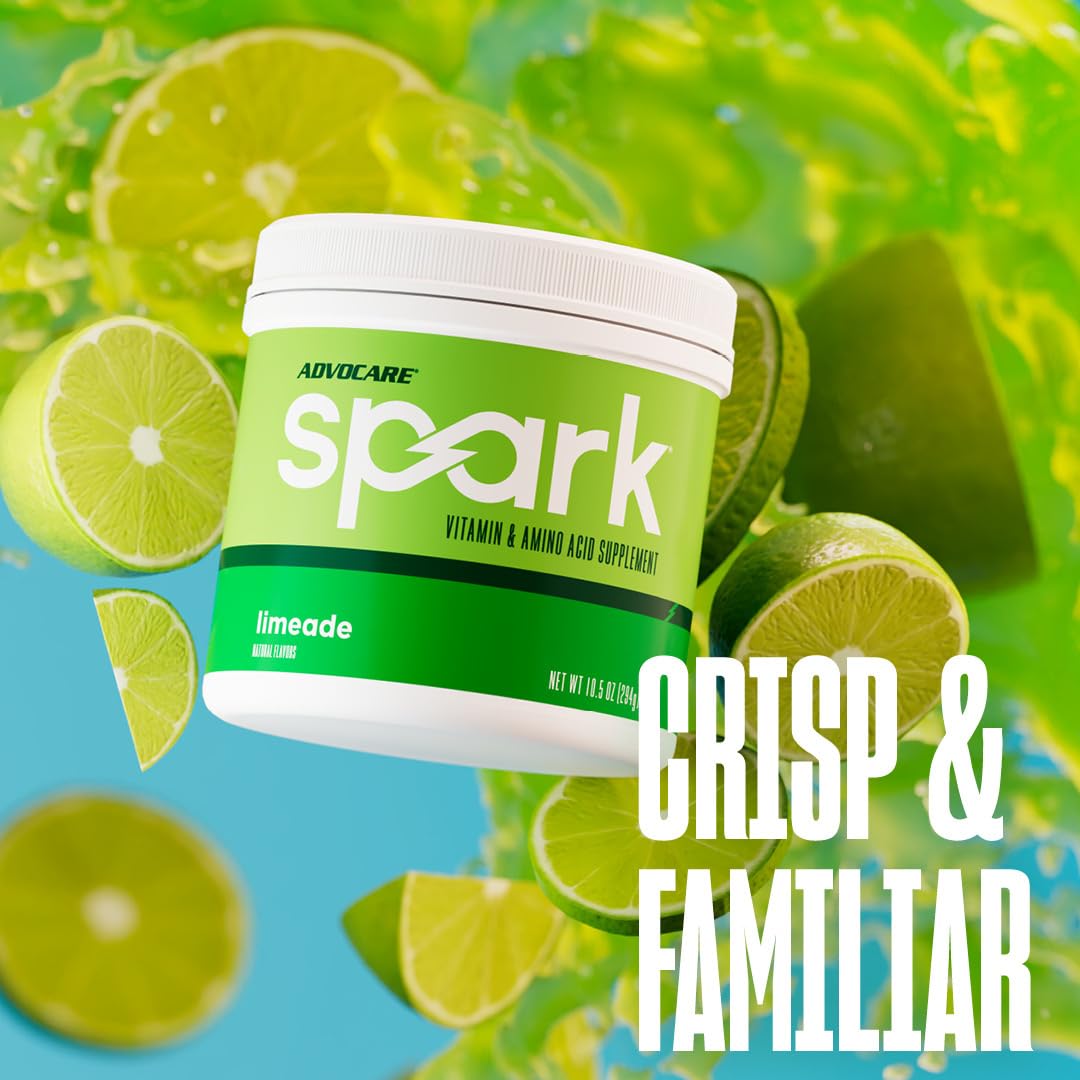Preparación rápida de AdvoCare Spark Limeade en agua.