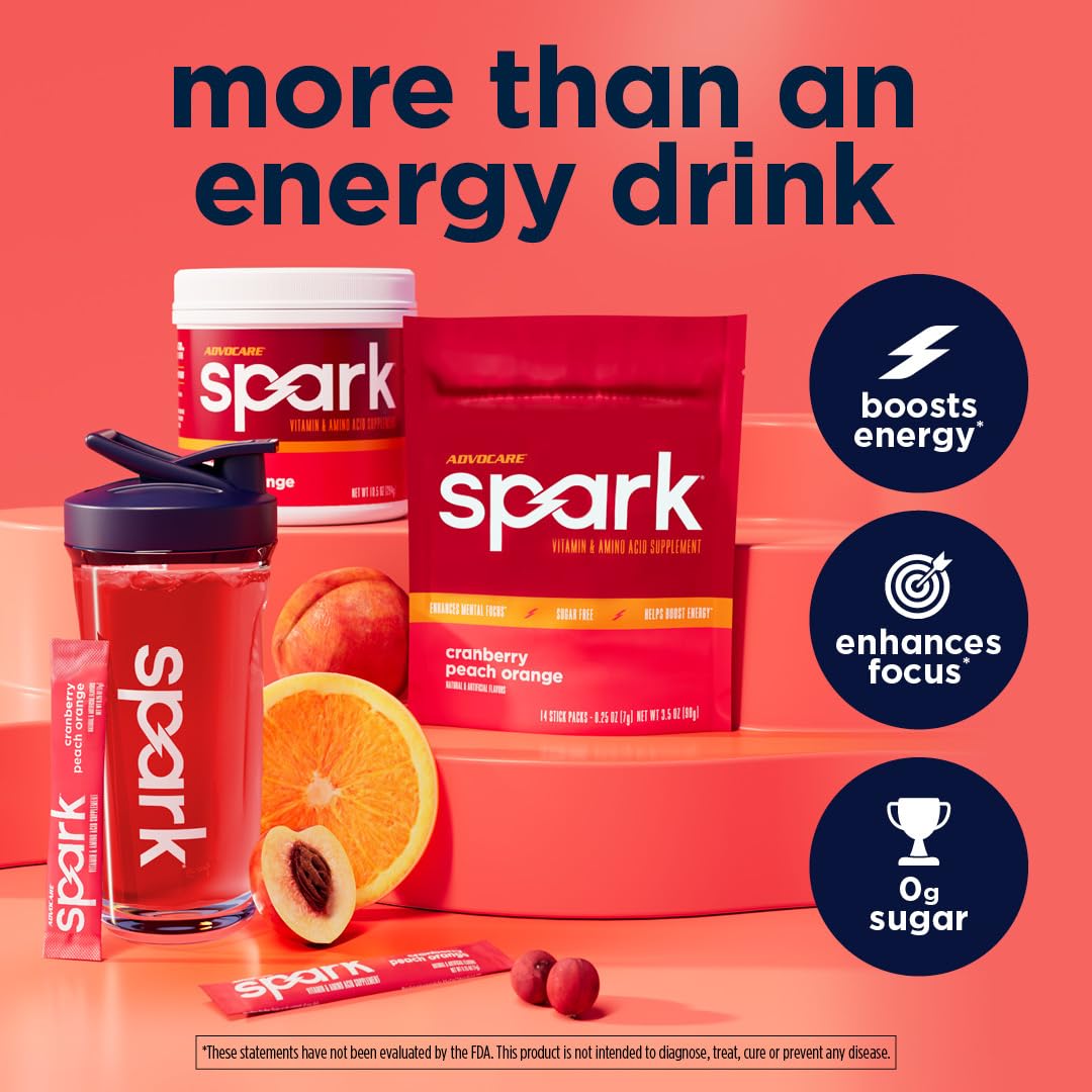 AdvoCare Spark preparación en taza, bebida conveniente para la mañana.