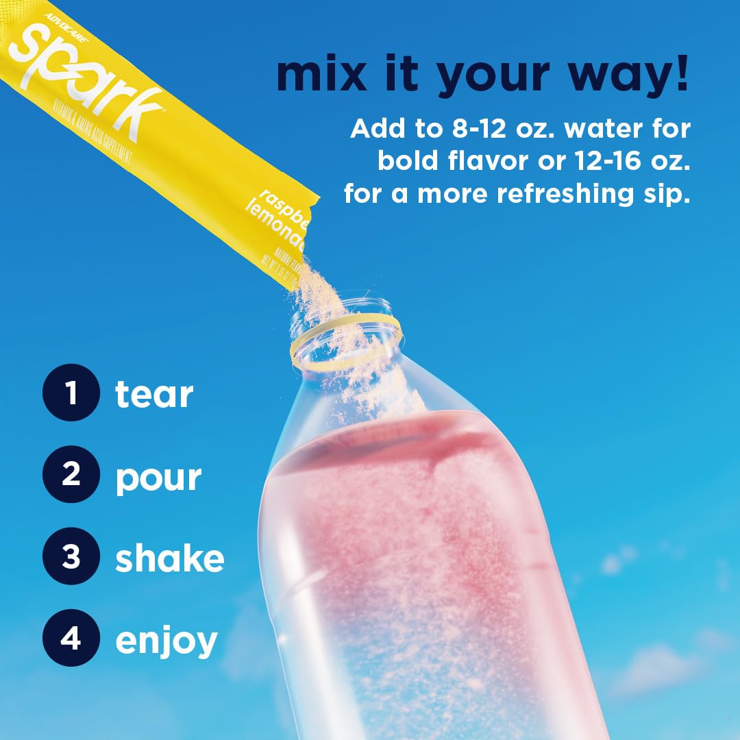 AdvoCare Spark: sabor frambuesa-limonada para una experiencia sin azúcar.