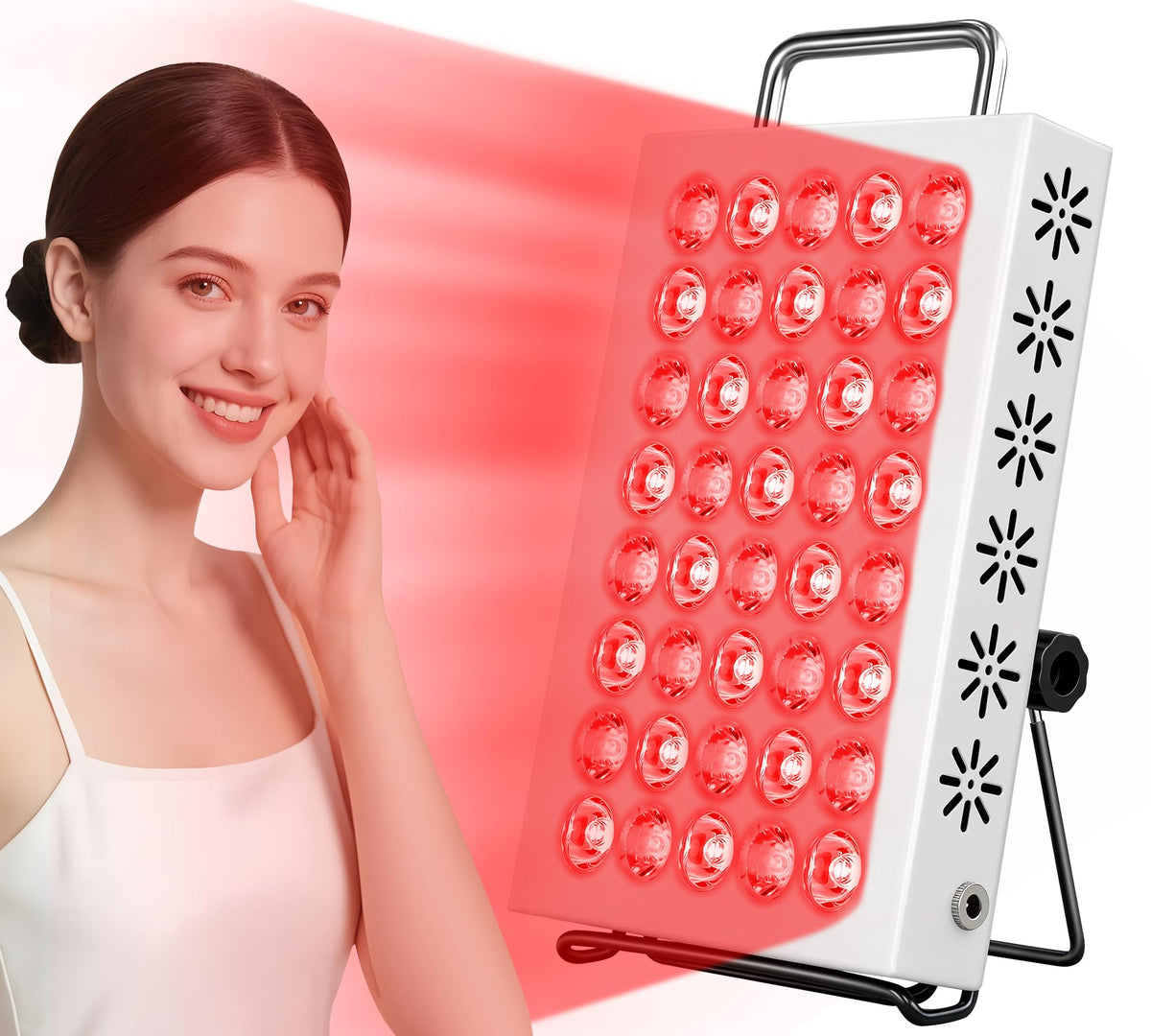 AearKing panel de luz roja 660nm y 850nm para piel y cuerpo, cuidado diario.