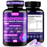 AEQNJV Magnesio glicinato 1150mg en frasco, aporte suave