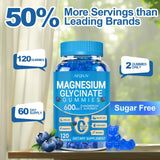 AEQNJV gominolas magnesio glicinato 600 mg, dosis diaria, apoyo digestivo con pimienta negra