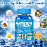 AEQNJV gominolas magnesio glicinato 600 mg, envase abierto, consumo diario recomendado