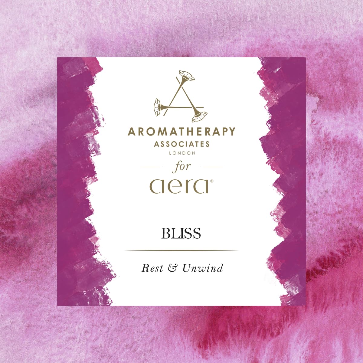 Fragancia AERA Mini Bliss con notas herbáceas y florales para un espacio relajante