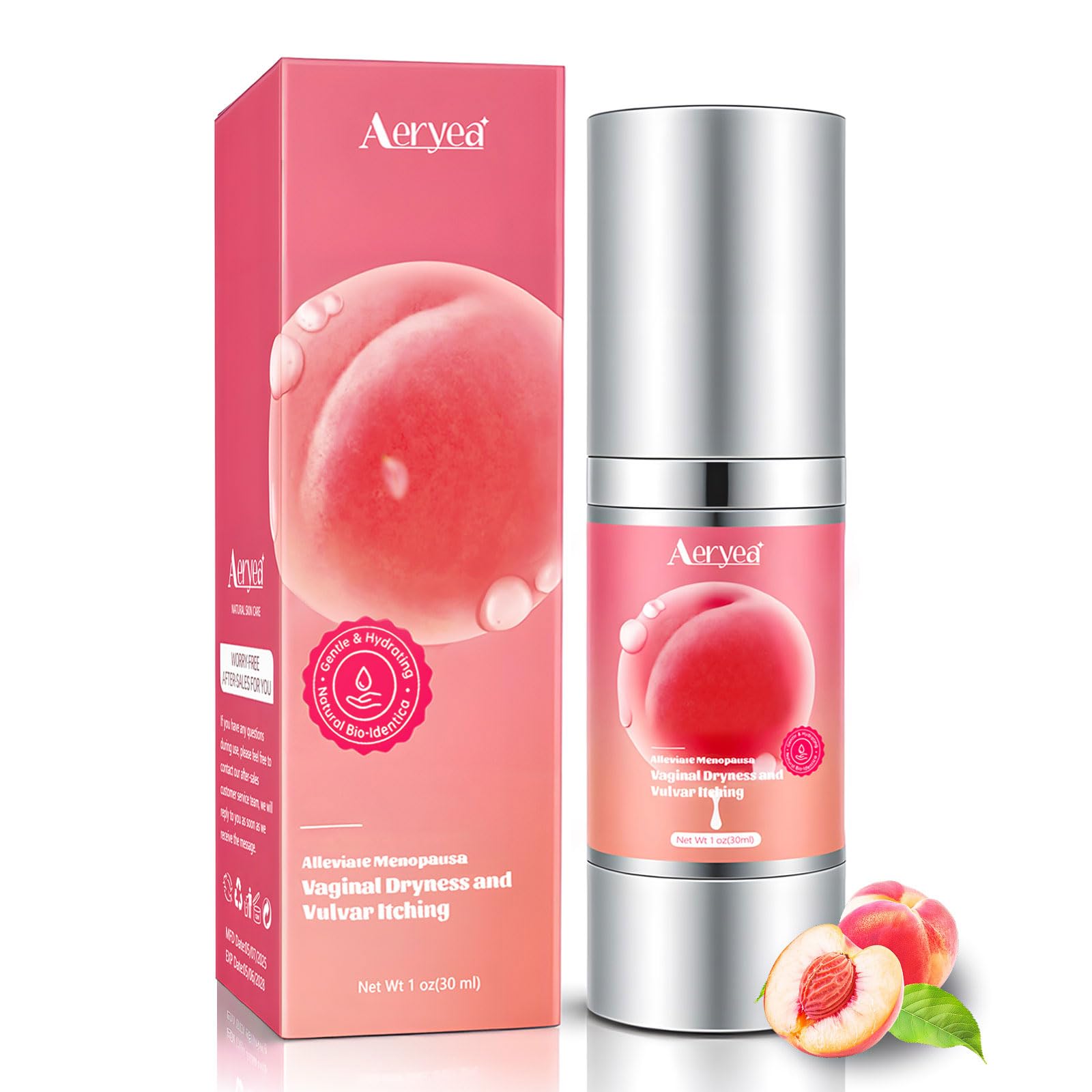Aeryea crema estriol natural, botella para cuidado íntimo diario