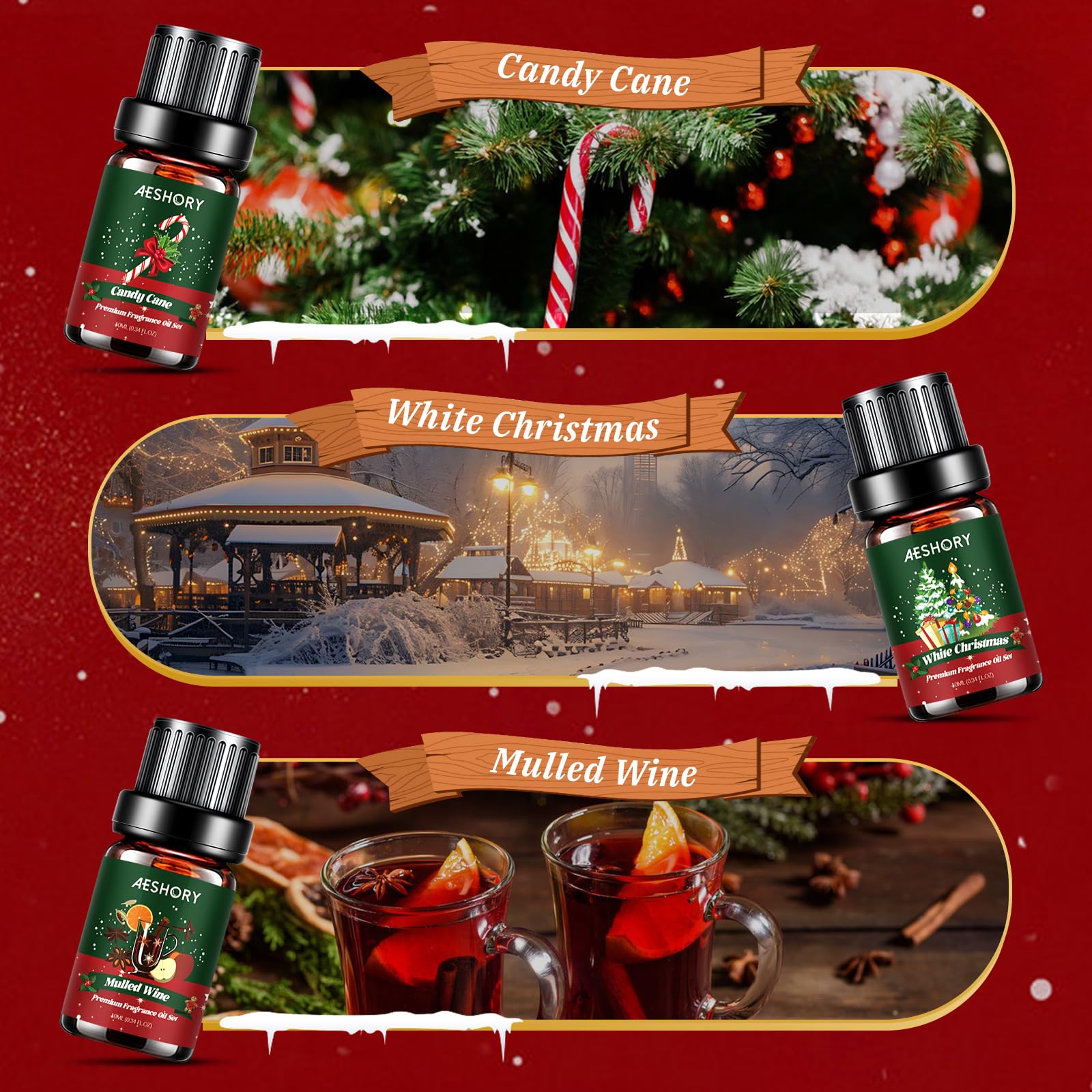 Aeshory aroma manzana-frambuesa especias aceite, potencia difusor para temporada