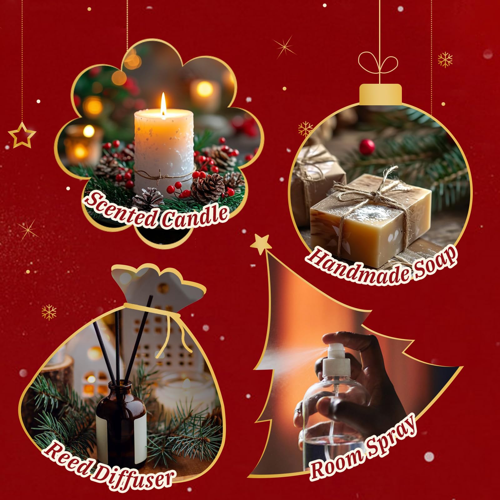 Aeshory caja regalo navidad aceites aromáticos, regalo práctico para amantes del aroma