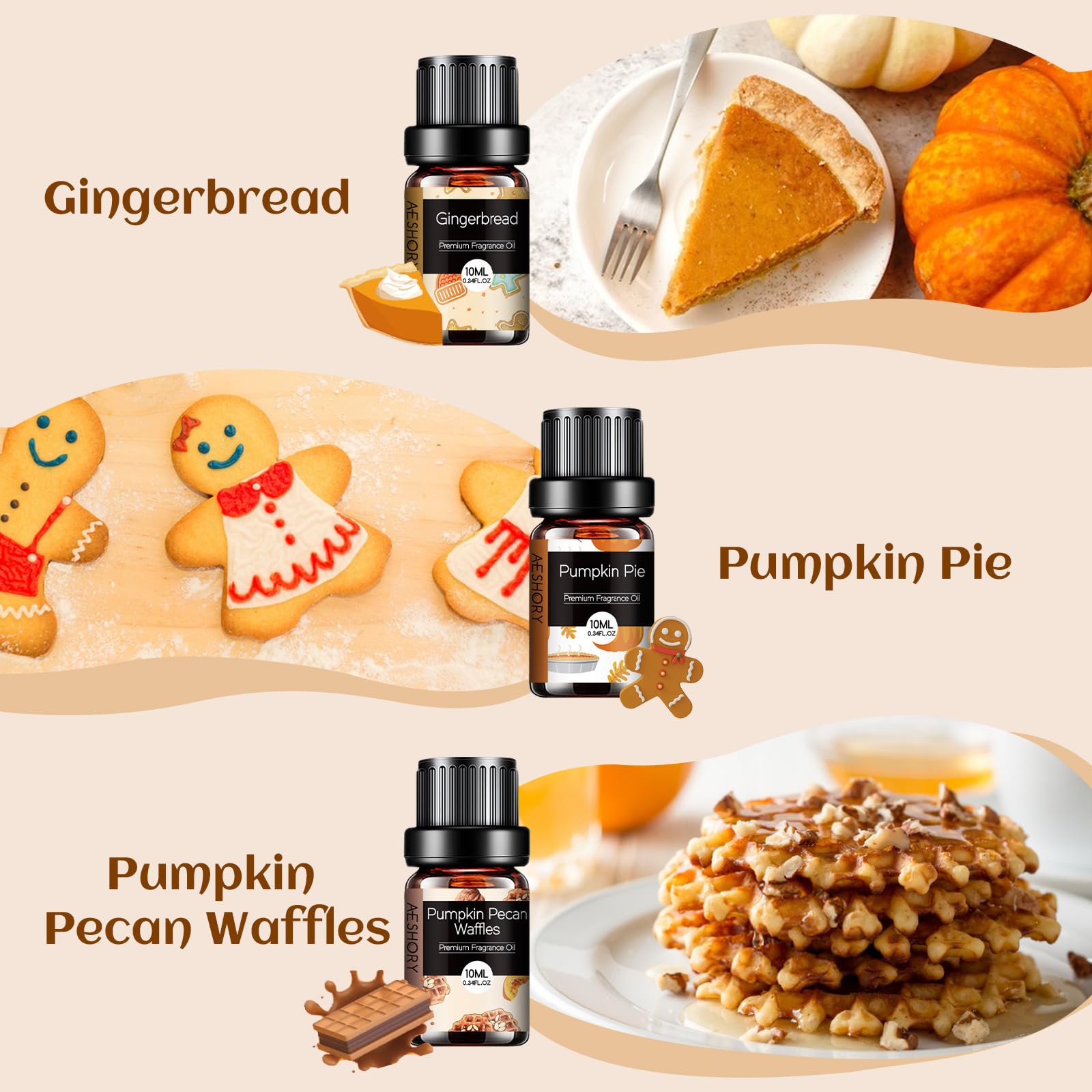 Aeshory: aceite panadería bizcocho-de-cafe para velas y centro de bienestar casero
