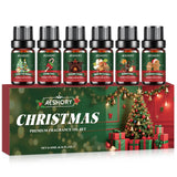 Aeshory conjunto navidad 6 aceites aromáticos para difusor, creando ambiente acogedor