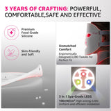 Aesthifae LED 7 colores y NIR para tratamiento facial completo.