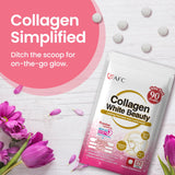 AFC Japan Collagen White Beauty, etiqueta visible para identificar ingredientes clave.