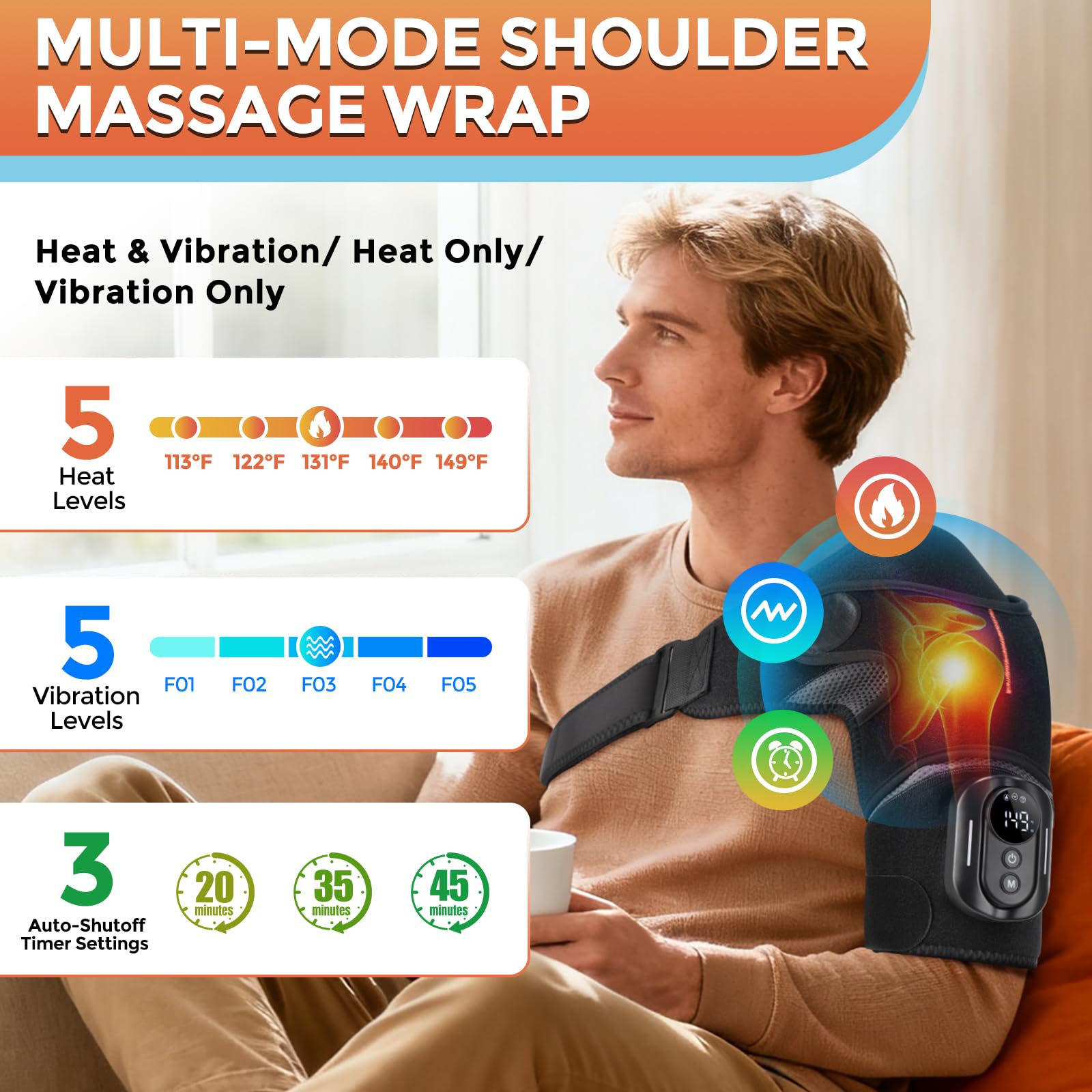 Control magnético desmontable AFDEAL para ajuste rápido de calor y vibración