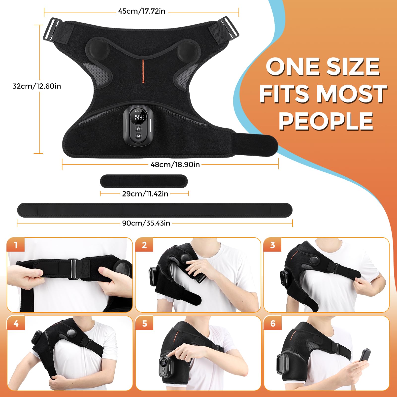 Diseño ergonómico AFDEAL con correas ajustables para hombro cómodo