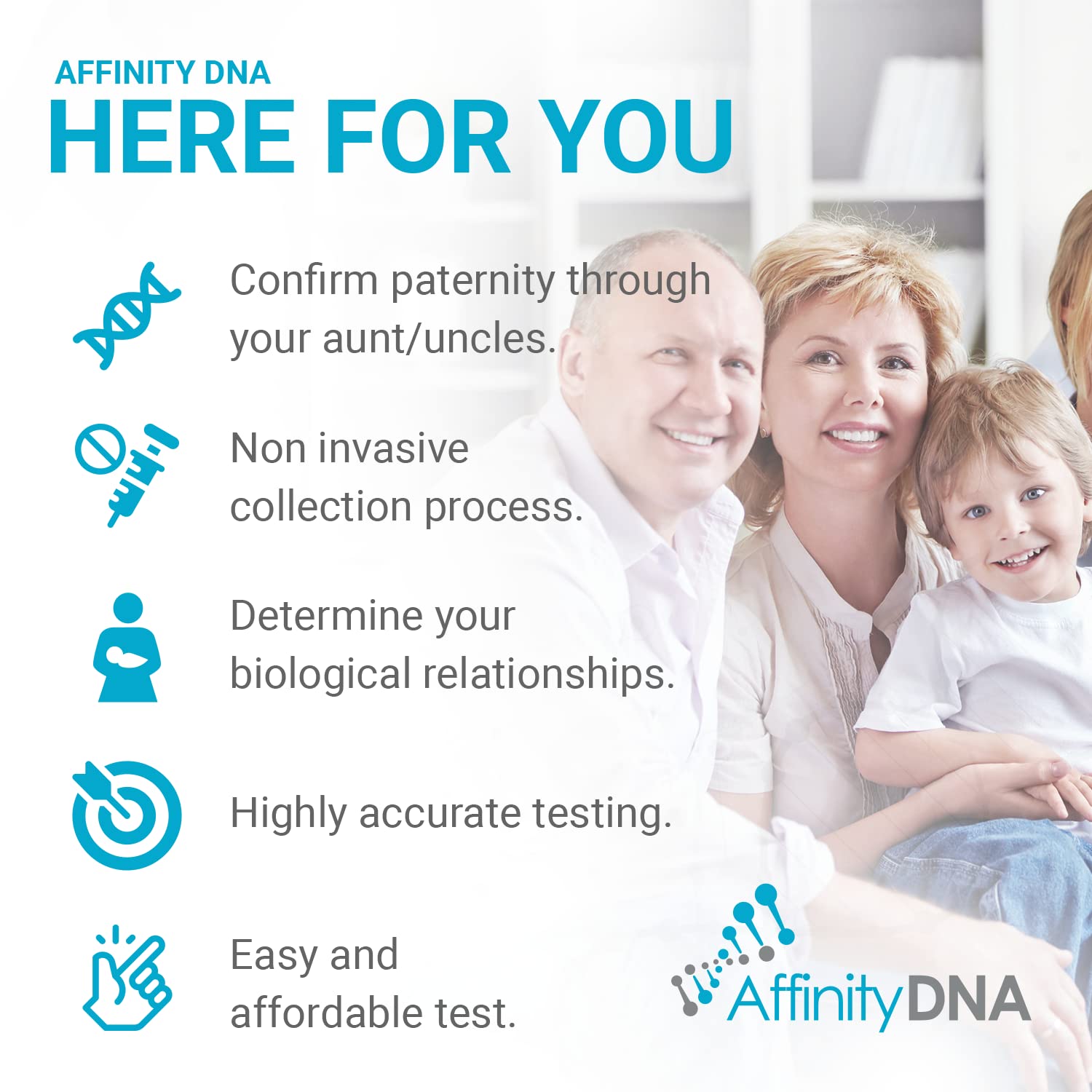 AffinityDNA: hisopos bucales estériles para muestrear desde casa con comodidad.