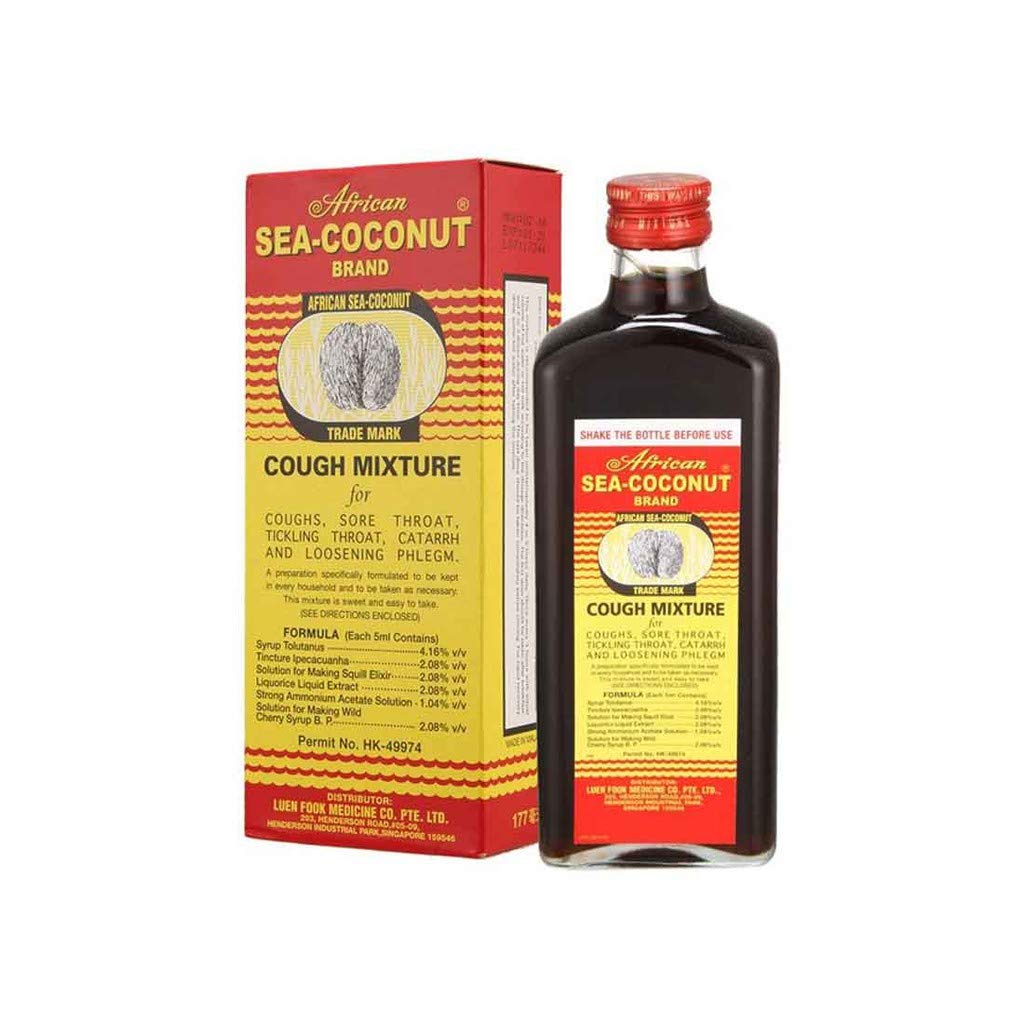 Actif Sea-Coconut, frasco de mezcla herbal para molestias menores en boca y garganta