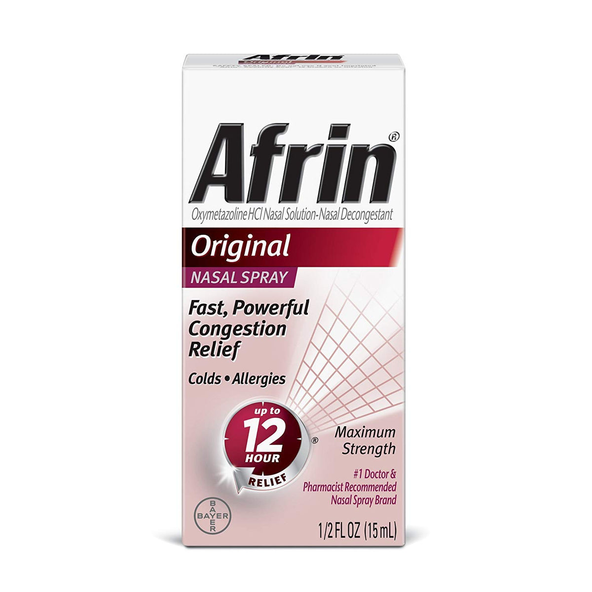 Afrin aerosol nasal original, alivio rápido para la congestión nasal