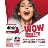 Afrin Original, paquete de tres frascos para la familia.