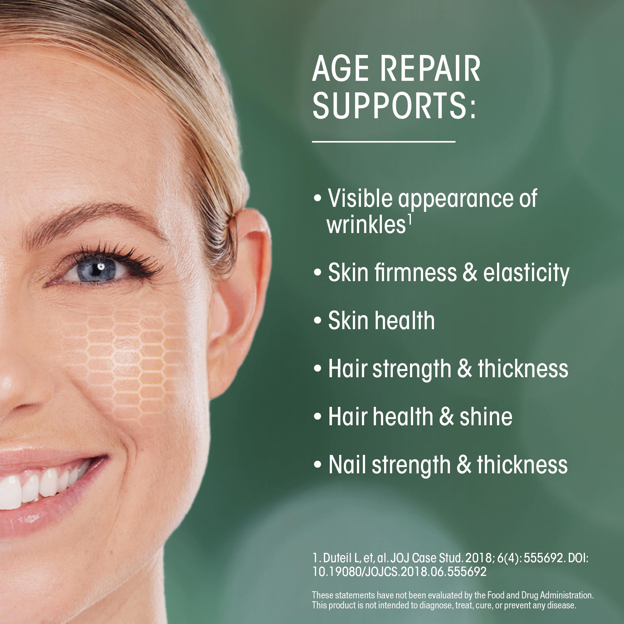 AFT Pharmaceuticals Age Repair colágeno liposomales textura líquida para aplicar.