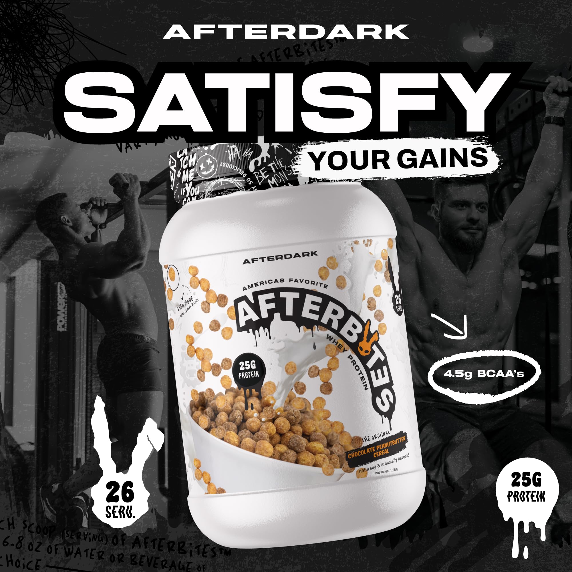 AfterDARK AfterBites mezcla suave, lista para beber tras la mezcla rápida.