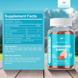 AFXMATE Ashwagandha Gomitas: con vitamina D para apoyo diario.