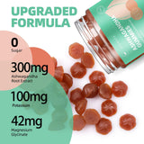 AFXMATE Ashwagandha gomitas con magnesio y vitamina D para bienestar.