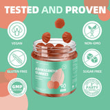 AFXMATE Ashwagandha gomitas sin artificiales, sin azúcar y sin gluten.