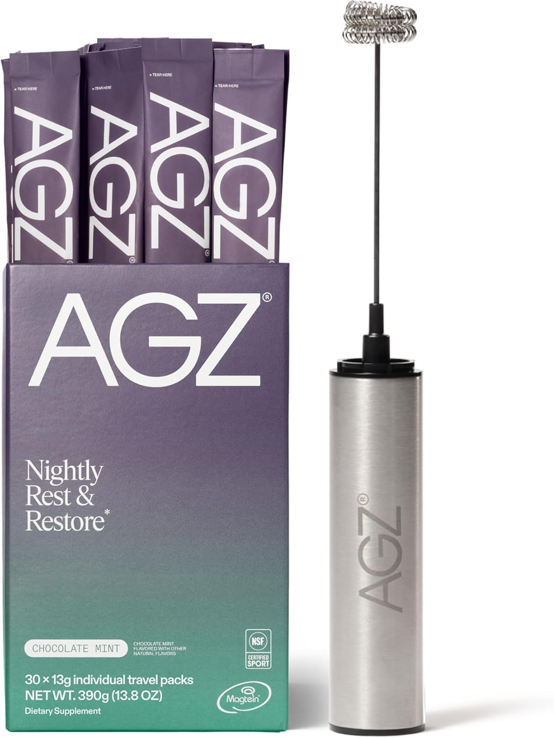 AG1 AGZ polvo para descanso nocturno en frasco