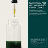 AG1 D3+K2 toma lengua facilita consumo directo de la dosis