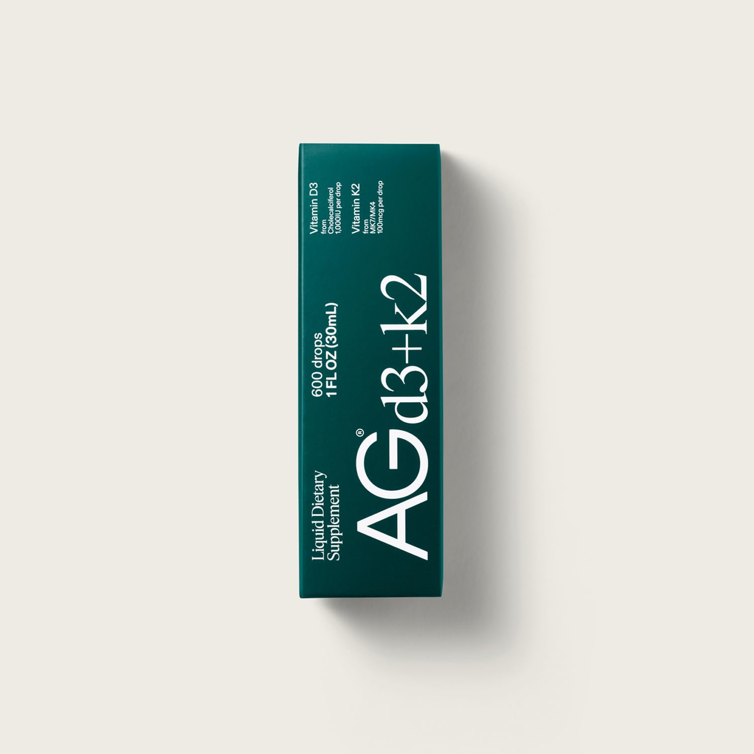 AG1 D3+K2 dispensador gota facilita la dosificación personalizada