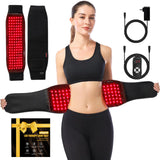 AGAHT cinturón de luz roja, frontal: cobertura amplia para cuello y torso.