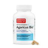 Agaricus Bio 600 mg: botella con cápsulas para apoyo inmunitario diario