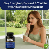 Etiqueta de Ageless NMN 500 mg destacando pureza y dosis diaria.