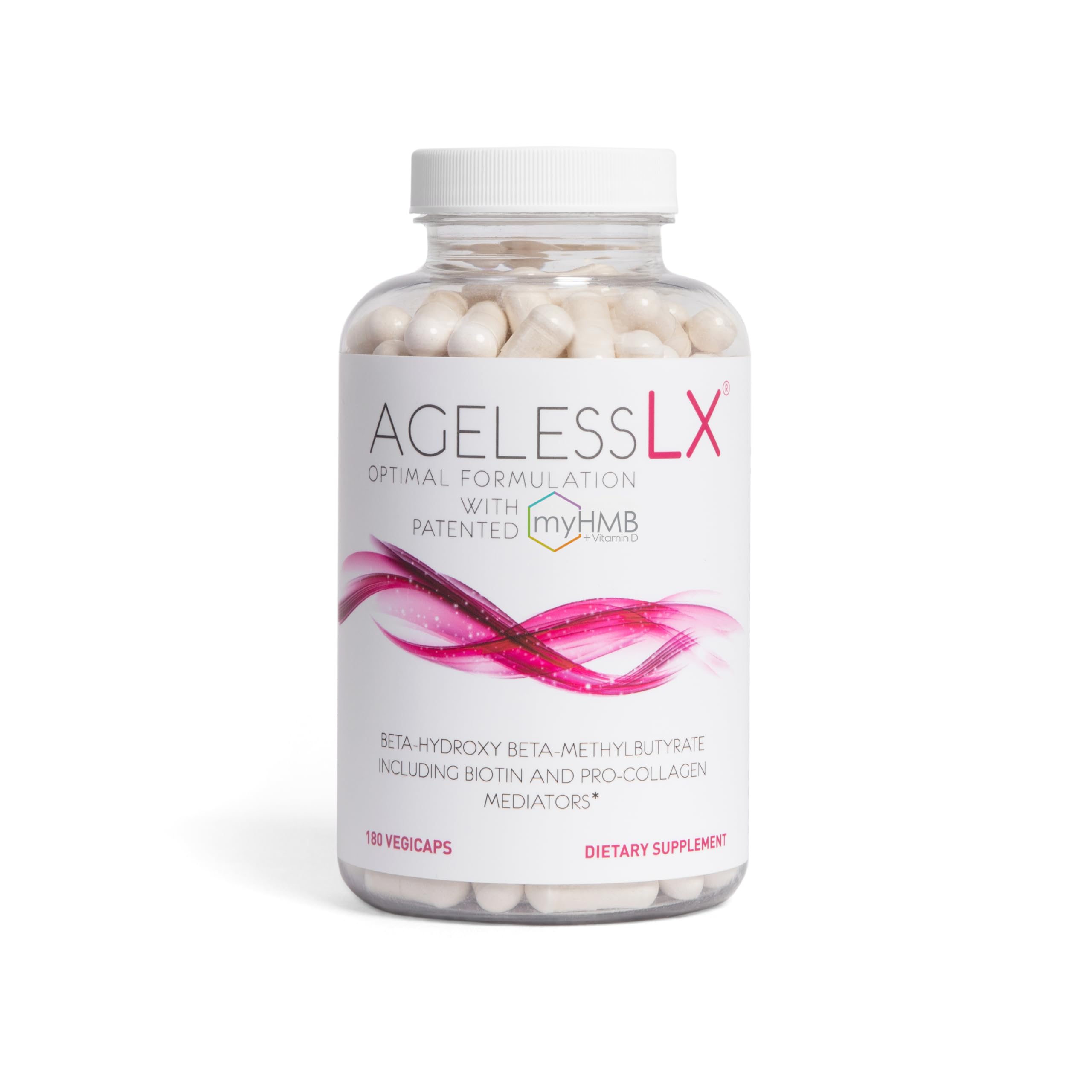 AgelessLX cápsulas de collagen para mujeres 40+: piel y cabello saludables.